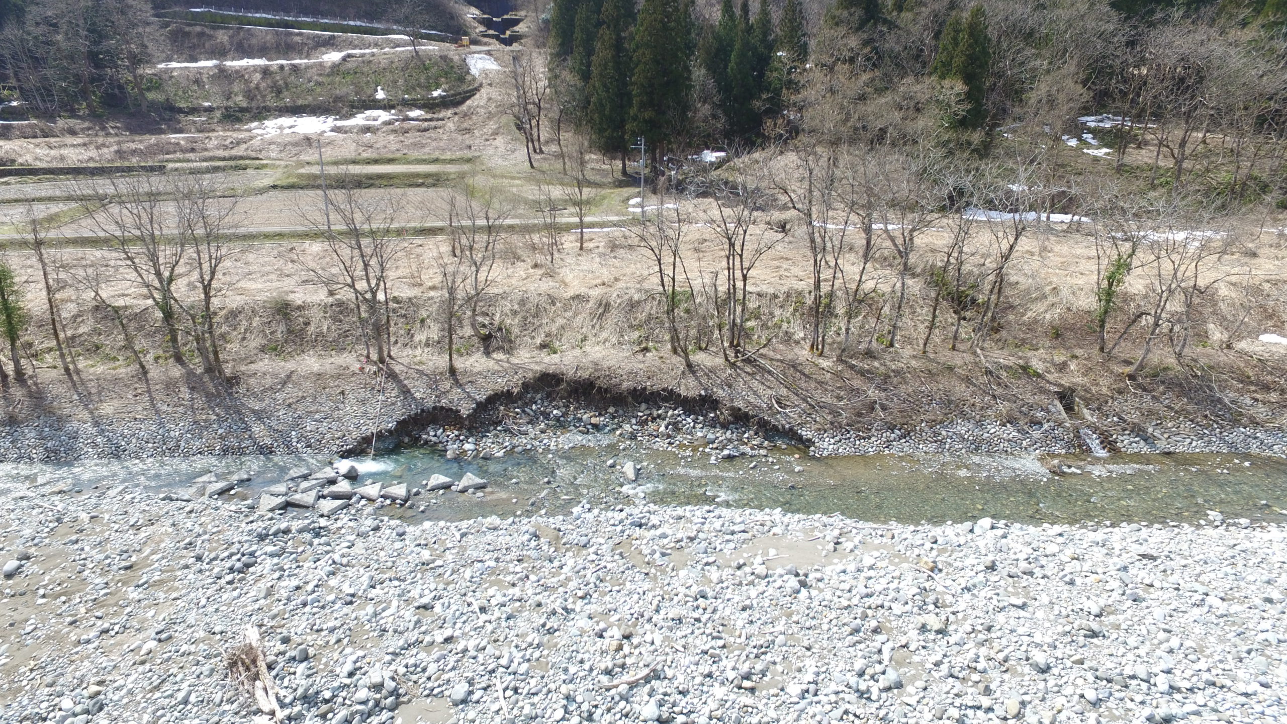 一級河川清津川災害復旧工事（西田尻地区・東田尻地区）