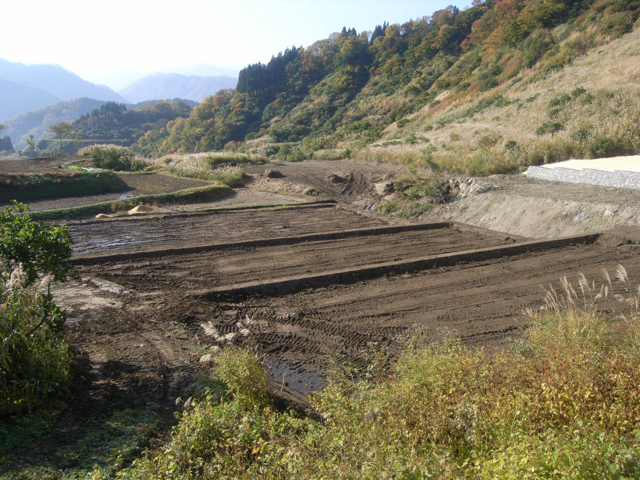 土倉地区田災害復旧工事