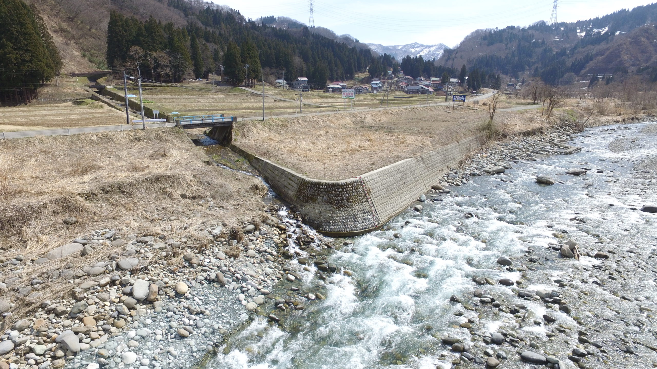 一級河川清津川災害復旧工事（西田尻地区・東田尻地区）